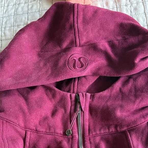 Lululemon Athletica Burgundy Hoodie Sz XL/XXL - Picture 3 of 3